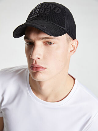Text Printed Men's Baseball Cap -S20642Z8-HEG - S20642Z8-HEG