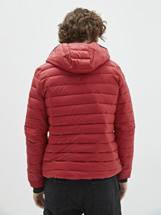 Slim Fit Hooded Upright Collar Men's Down Coat -S21136Z8-HKD