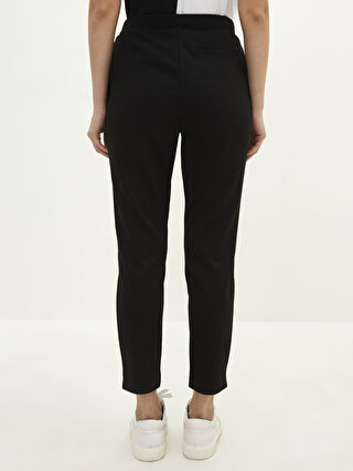 Elastic Waist Regular Pocket Detailed Women's Trousers -S27198Z8