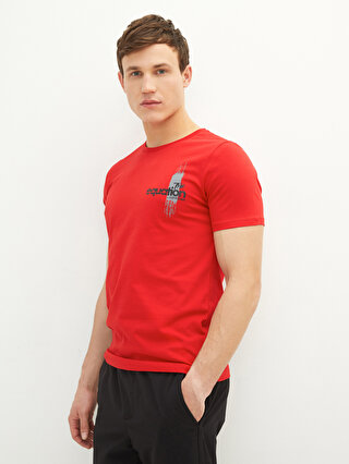Crew Neck Short Sleeve Printed Combed Cotton Men's T-shirt -S2BP65Z8 ...
