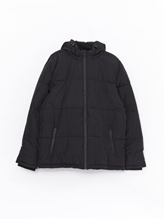 Relaxed Fit Hooded Men's Puffer -W20442Z8-CVL - W20442Z8-CVL