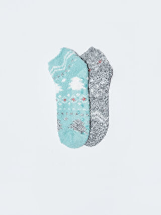 Patterned Women's Home Socks 2-Pack -W22808Z8-J1P - W22808Z8