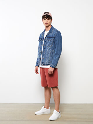 Denim jacket with outlet shorts mens
