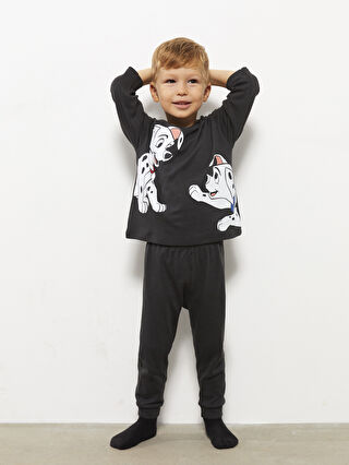 LC WAIKIKI Crew Neck Long Sleeve 101 Dalmatians Printed Baby