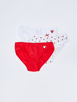 Printed Cotton Girls' Knickers 3-packs -W2AL21Z4-HC3