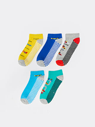 大人気新作 Patterned -S39132Z4-K00 Pack 5 Socks Booties Boy's プロテイン