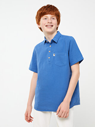 Basic Short Sleeve Boy Shirt -S3AR87Z4-H3J - S3AR87Z4-H3J - LC 