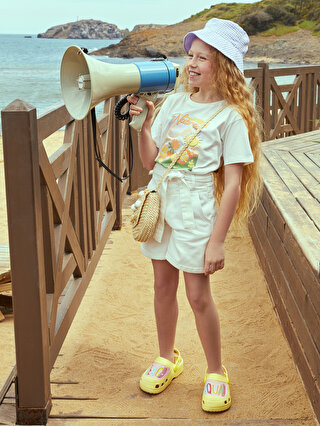 LC Waikiki 3D Aplike Detaylı Kız Çocuk Hasır Çapraz Çanta