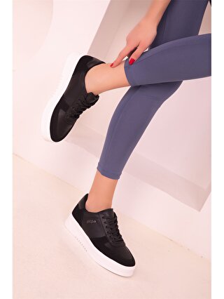 Soho Exclusive Deri Görünümlü Bağcıklı Unisex Spor Ayakkabı