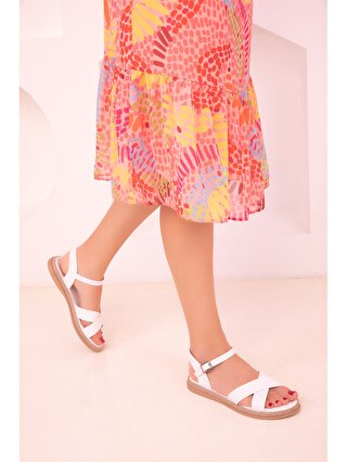 Soho Exclusive Deri Görünümlü Kadın Sandalet