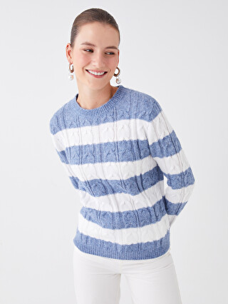 Pull femme décontracté doux géométrique bloc de couleurs élégant Pull femme décontracté doux géométrique bloc de couleurs élégant
