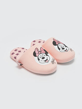 Minnie Mouse Printed Girls House Slippers W32523Z4 SAP W32523Z4 SAP LC Waikiki