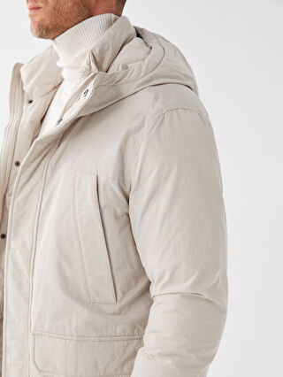 Mens shop cream parka