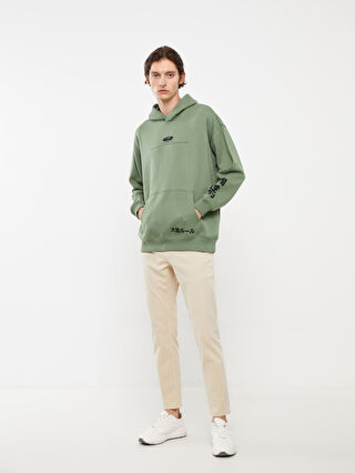 Long Sleeve Printed Men's Thick Hoodie -W38686Z8-GUY