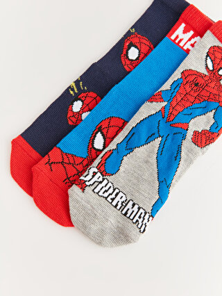 Spiderman Patterned Boys Socks 3 Pack -W3AG94Z4-K00 - W3AG94Z4-K00 - LC  Waikiki