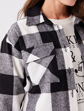 Plaid Long Sleeve Maternity Lumberjack Shirt Jacket Plaid Long Sleeve Maternity Lumberjack Shirt Jacket