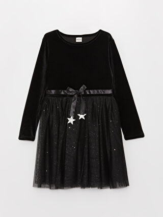 Girls long sleeve velvet dress online