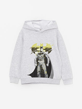 Batman Printed Long Sleeve Boys Hoodie W3DU24Z4 LAK W3DU24Z4 LAK LC Waikiki