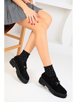 Soho Exclusive Süet Görünümlü Kadın Loafer Ayakkabı