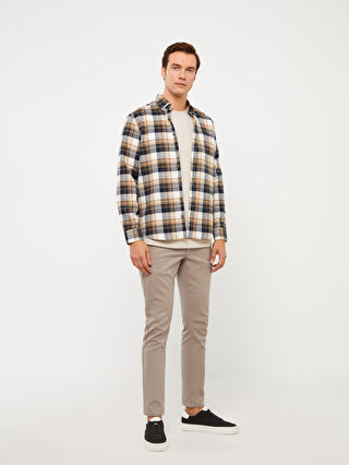 Slim Fit Men's Chino Trousers -S40155Z8-PWN - S40155Z8-PWN - LC Waikiki