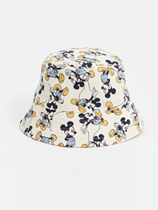 LC Waikiki Mickey Mouse Baskılı Erkek Bebek Bucket Şapka