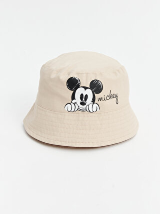 LC Waikiki Mickey Mouse Baskılı Erkek Bebek Bucket Şapka
