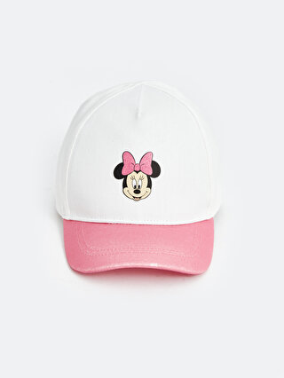 LC Waikiki Minnie Mouse Baskılı Kız Bebek Kep Şapka
