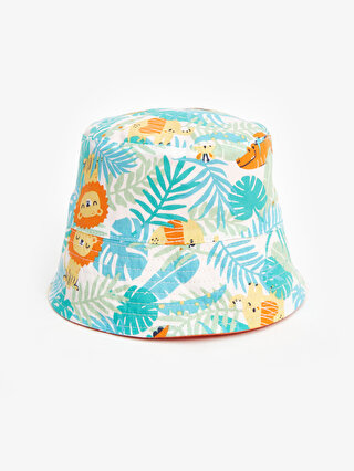 LC Waikiki Baskılı Erkek Bebek Bucket Şapka