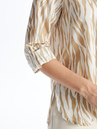 Patterned Long Sleeve Women's Shirt -S47288Z8-LRA - S47288Z8-LRA - LC  Waikiki