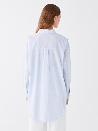 Plain Long Sleeve Women's Shirt Tunic -S49955Z8-G2B - S49955Z8-G2B 