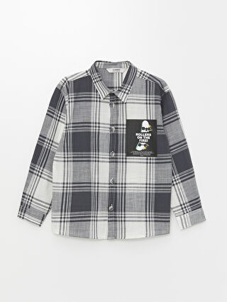 Comfortable Fit Plaid Boy Shirt -S4BF64Z4-LKN - S4BF64Z4-LKN - LC Waikiki
