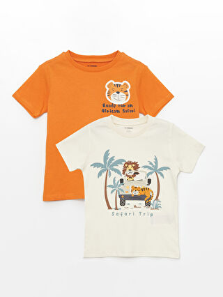 激安正規品 Baby Printed Sleeve Short Neck Crew Boy Pieces 2 T-Shirt 自転車本体