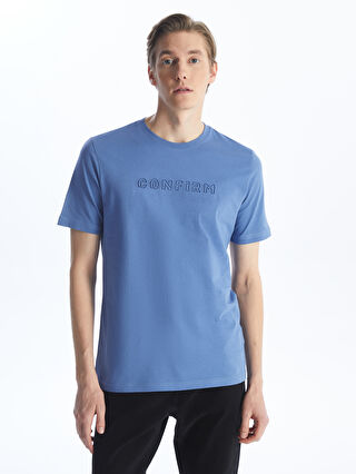 LC WAIKIKI Crew Neck Short Sleeve Printed Combed Cotton