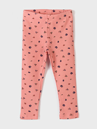 Elastic Waist Printed Baby Girl Tights 2-Pack -S4IM09Z1-LT4