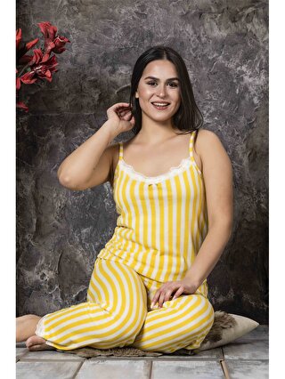 SUDE HOME WEAR Askılı Kadın Pijama Takımı