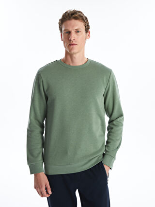 Crew Neck Long Sleeve Men s Thick Sweatshirt W40850Z8 QA5 W40850Z8 QA5 LC Waikiki