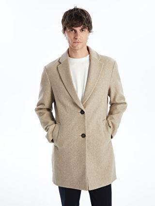 Standard Mold Jacket Collar Men's Stamped Coat -W40864Z8-D2Y - W40864Z8-D2Y  - LC Waikiki