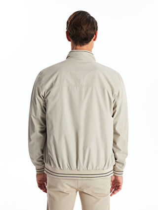 Funnel Neck Reversible Men's Jacket -W41072Z8-RFD - W41072Z8