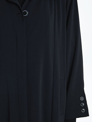 Woman BLACK Modest Overcoat -W44236Z8-CVL - W44236Z8-CVL