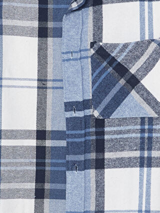 Lstyle専用 XSIDE Relaxed Fit Long Sleeve Plaid Men's Lumberjack Shirt
