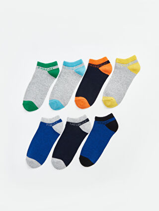 Color Block Boy Booties Socks 7 Pieces -W47329Z4-K00 - W47329Z4-K00 - LC  Waikiki