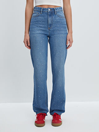 ★(G)I-DLE ミヨン着用★ Polysooem 25SS STUDDED WASHED JEANS l_20242-w48122z8-507-79-61-89-