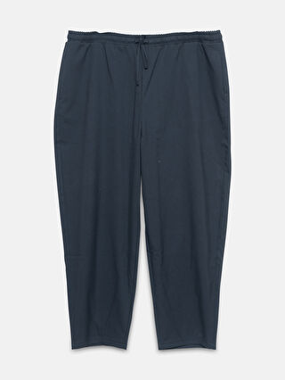 Elastic Waist Straight Trousers -W49947Z8-CVL - W49947Z8-CVL