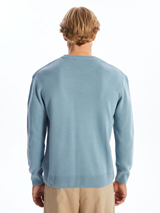 XSIDE Crew Neck Long Sleeve Men's Tricot Sweater -W4BA28Z8