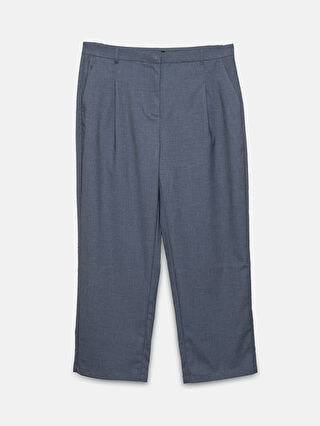 Women's Relaxed Fit Plain Trousers -W4BL67Z8-L8N - W4BL67Z8