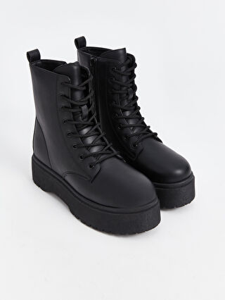 Buy Linzi Black Steel Wide Fit High Leg Boots With Stretch