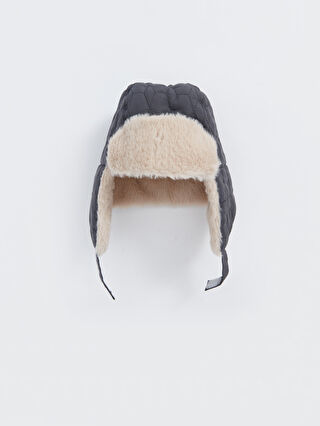 Малыши-Мальчики Серый Шапка ушанка -W4CM82Z1-JNM - W4CM82Z1-JNM - LC Waikiki