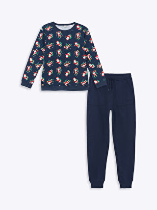 boys夏服セット150 LC WAIKIKI Christmas Themed Boys' Thick Tracksuit Set