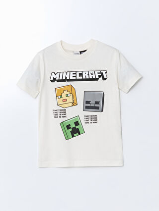 Boy ECRU T-Shirt -S54542Z4-FES - S54542Z4-FES - LC Waikiki