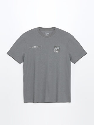 最安 Crew Neck Short Sleeve Printed Men's T-shirt -S55654Z8-YLT トップス